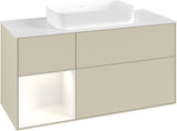 Villeroy & Boch Finion Waschbeckenunterschrank 1200 mm Walnut Veneer mit Beleuchtung