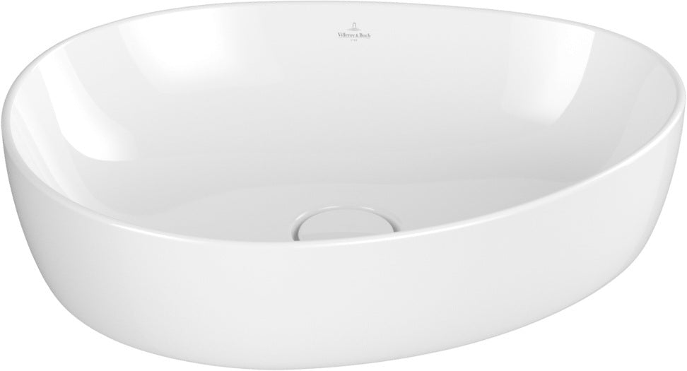 Villeroy & Boch Aufsatzwaschbecken Antao 4A7240 asymmetrisch Almond CeramicPlus 400 mm