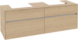 Villeroy & Boch Waschtischunterschrank Collaro C021 Nordic Oak 1600 mm mit 4 Auszügen