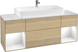 Villeroy & Boch Finion Waschtischunterschrank 1600 mm Glossy White Lacquer mit Beleuchtung