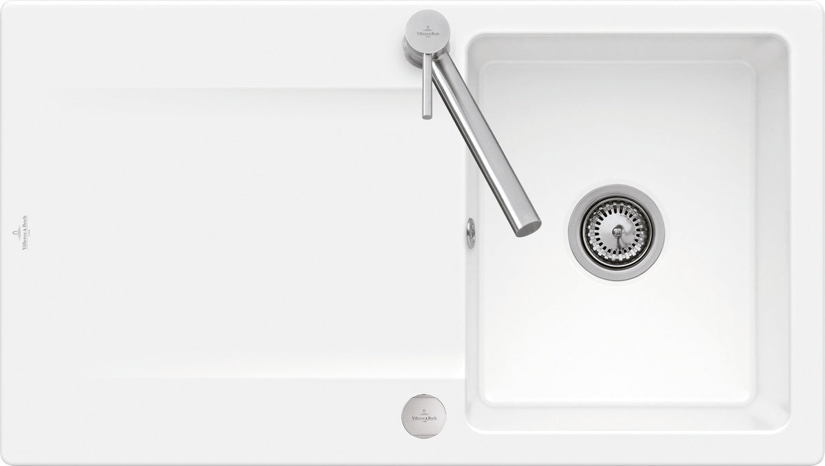Villeroy & Boch Siluet 50 flat Flächenbündige Spüle 880x490mm Weiß Alpin CeramicPlus
