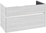 Villeroy & Boch Collaro Waschtischunterschrank 954 mm Weiß mit LED-Beleuchtung und 2 Auszügen