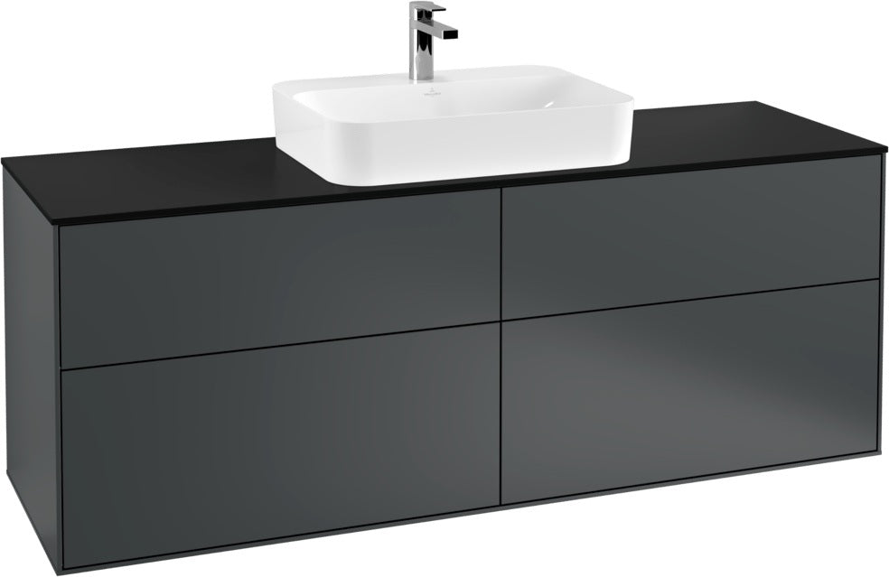 Villeroy & Boch Finion Waschbeckenunterschrank 1600 mm Glossy White Lacquer mit LED-Beleuchtung