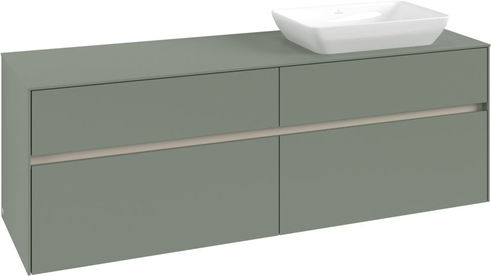 Villeroy & Boch Waschtischunterschrank Collaro C122 B0 1600 mm White Oak mit Beleuchtung