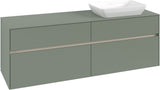 Villeroy & Boch Waschtischunterschrank Collaro C122 B0 1600 mm White Oak mit Beleuchtung