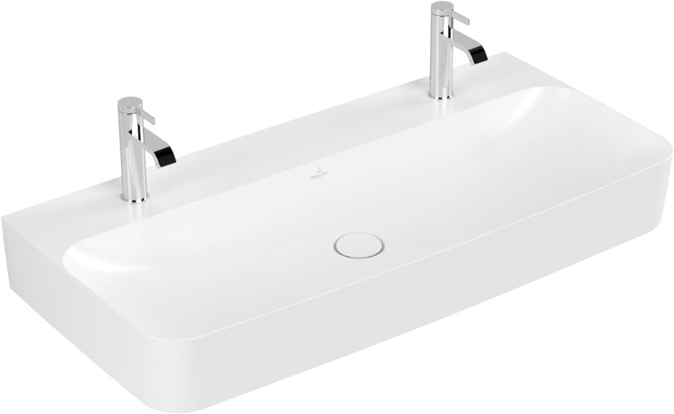 Villeroy & Boch Wandwaschbecken Finion 41681L 1000 mm Rechteck Weiß Alpin CeramicPlus
