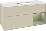 Villeroy & Boch Finion Waschtischunterschrank G711G Black Matt Lacquer 1200 mm mit Beleuchtung
