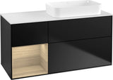 Villeroy & Boch Finion Waschtischunterschrank 1200 mm Glossy White mit Beleuchtung
