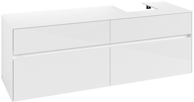 Villeroy & Boch Waschbeckenunterschrank Collaro C10600 1600 mm Glossy White