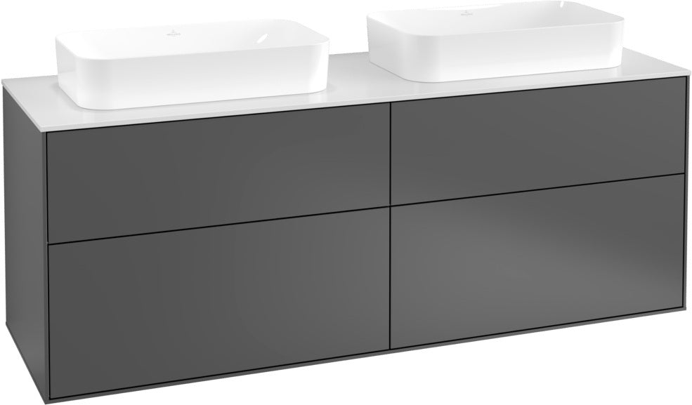 Villeroy & Boch Finion Waschtischunterschrank 1600 mm Glossy White Lacquer, 4 Auszüge, SoftClosing