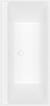 Villeroy & Boch Collaro Rechteck-Badewanne 1600x750mm Stone White – Matt, 2 Personen, Mittelablauf