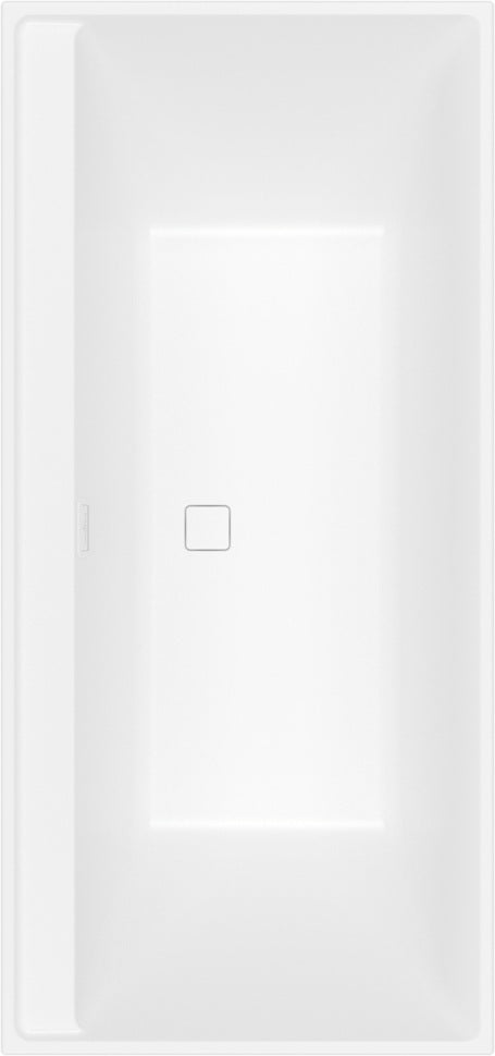 Villeroy & Boch Collaro Rechteck-Badewanne 1600x750mm Stone White – Matt, 2 Personen, Mittelablauf