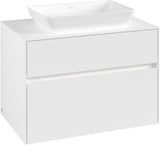 Villeroy & Boch Waschtischunterschrank Collaro C108 B0 800 mm White Matt mit LED-Beleuchtung