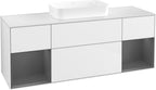 weiß / Mitteldichte Faserplatte (MDF) / F741G K 1600x603x501mm Glossy White