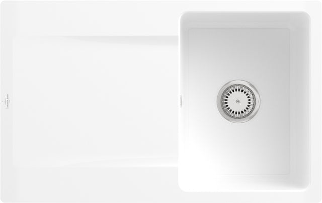 Villeroy & Boch Siluet 45 flat Einbauspüle 780x490mm Weiß Alpin CeramicPlus