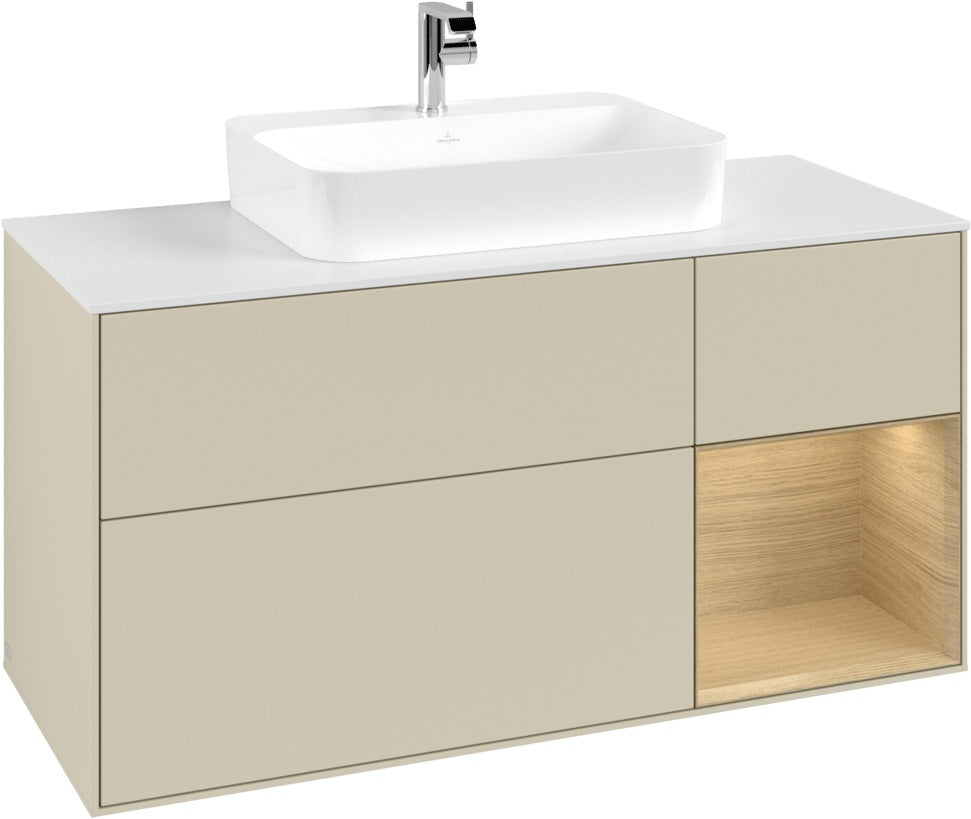 Villeroy & Boch Waschtischunterschrank Finion F421G 1200 mm Glossy White Lacquer