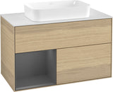 Villeroy & Boch Finion Waschtischunterschrank 1000 mm Glossy White Lacquer – mit LED-Beleuchtung & SoftClosing