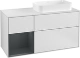 Villeroy & Boch Finion Waschbeckenunterschrank 1200 mm Glossy White Lacquer mit LED-Beleuchtung