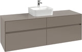 Villeroy & Boch Waschtischunterschrank Collaro 1600 mm Black Oak mit Beleuchtung