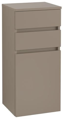 Villeroy & Boch Seitenschrank Legato B72801 400x870x350mm Eckig Soft Grey