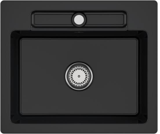 Villeroy & Boch Einbauspüle Siluet 60 S TitanCeram Ebony CeramicPlus 600x510mm