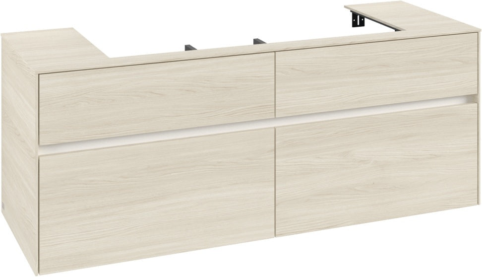 Villeroy & Boch Waschbeckenunterschrank Collaro C092 White Oak 1400 mm