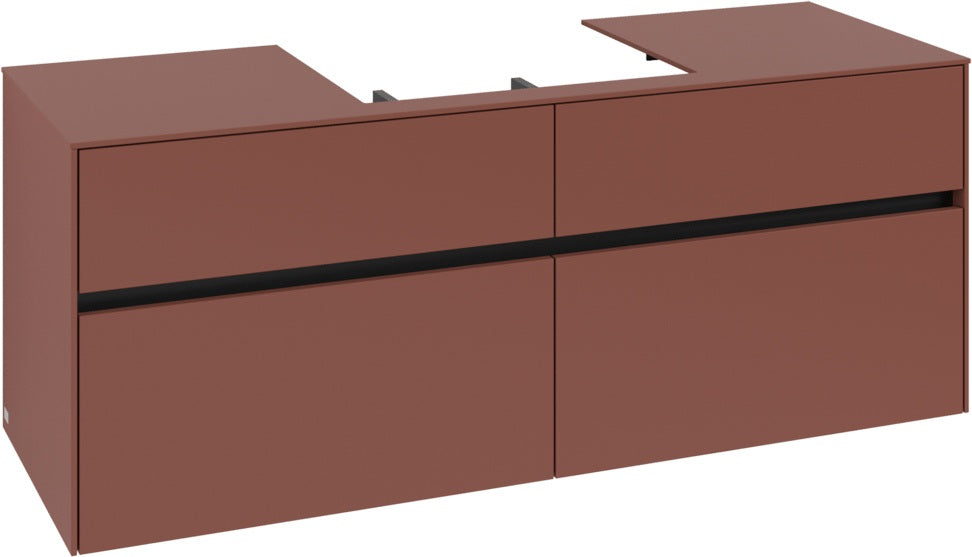 Villeroy & Boch Waschtischunterschrank Collaro C084 White Oak 1400 mm mit 4 Auszügen