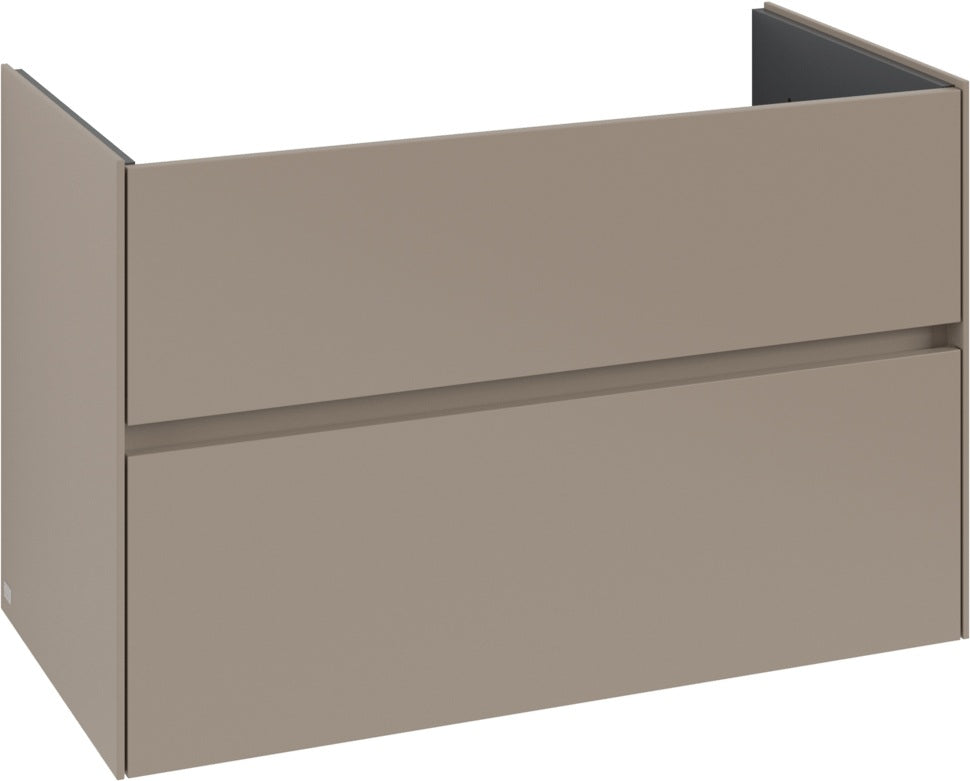 Villeroy & Boch Collaro Waschbeckenunterschrank 961 mm White Oak – 2 Auszüge, SoftClosing