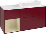 Villeroy & Boch Finion Waschtischunterschrank 1200 mm Glossy White mit Beleuchtung