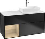 Villeroy & Boch Finion Waschbeckenunterschrank 1200 mm Glossy White Lacquer mit Beleuchtung