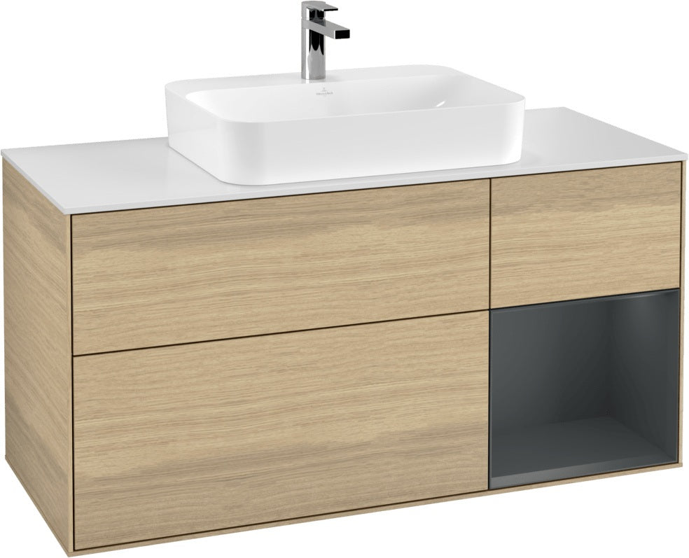 Villeroy & Boch Waschtischunterschrank Finion F421G 1200 mm Glossy White Lacquer