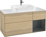 Villeroy & Boch Waschtischunterschrank Finion F421G 1200 mm Glossy White Lacquer