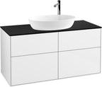 weiß / schwarz / Glossy White
