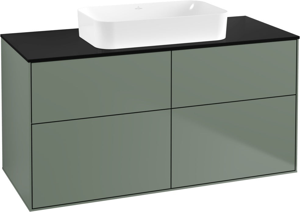 Villeroy & Boch Finion Waschtischunterschrank 1200 mm Glossy White Lack mit 4 Auszügen