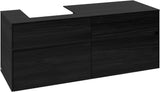 Villeroy & Boch Waschtischunterschrank Collaro C074 B0 1400 mm Black Oak mit LED-Beleuchtung und SoftClosing
