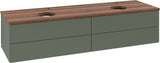 Villeroy & Boch Waschtischunterschrank Antao 1600 mm Anthracite Matt mit 4 Auszügen und Beleuchtung