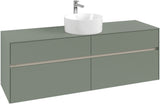 Villeroy & Boch Waschtischunterschrank Collaro C049 B0 1600 mm White Oak mit LED-Beleuchtung