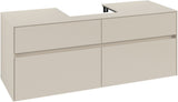 Villeroy & Boch Waschtischunterschrank Collaro C07300 1400 mm Cashmere Grey mit 4 Auszügen