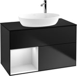 Villeroy & Boch Finion Waschbeckenunterschrank G892G 1000 mm Glossy White Lacquer mit Beleuchtung