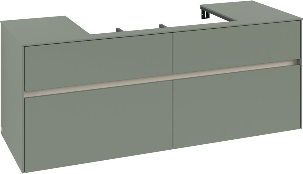 Villeroy & Boch Waschtischunterschrank Collaro C088 1400 mm White Oak, 4 Auszüge, SoftClosing