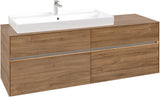 Villeroy & Boch Waschtischunterschrank Collaro C029 B0 1600 mm Kansas Oak mit LED-Beleuchtung