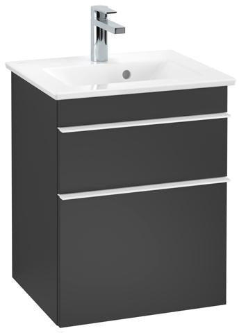 Villeroy & Boch Waschtischunterschrank VENTICELLO 466 mm Eiche Santana Oak mit 2 Auszügen und Griffleiste in Chrom