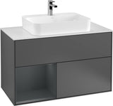 Villeroy & Boch Finion Waschtischunterschrank 1000 mm White Matt Lacquer mit LED-Beleuchtung