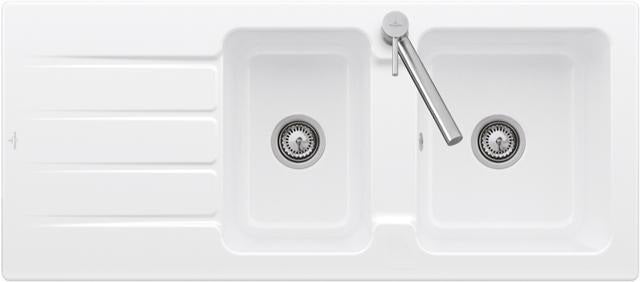 Villeroy & Boch Einbauspüle Architectura 80 338001R1 Weiß Alpin CeramicPlus 1160x510 mm