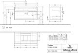 Villeroy & Boch Waschtischunterschrank Collaro C016 Volcano Black 1000 mm mit SoftClosing