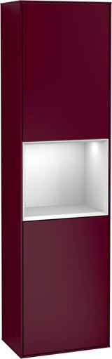 Villeroy & Boch Hochschrank Finion F460GF – 418 mm, Glossy White Lacquer, mit Beleuchtung & SoftClosing
