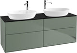 Villeroy & Boch Finion Waschbeckenunterschrank 1600 mm Glossy White Lacquer mit Beleuchtung