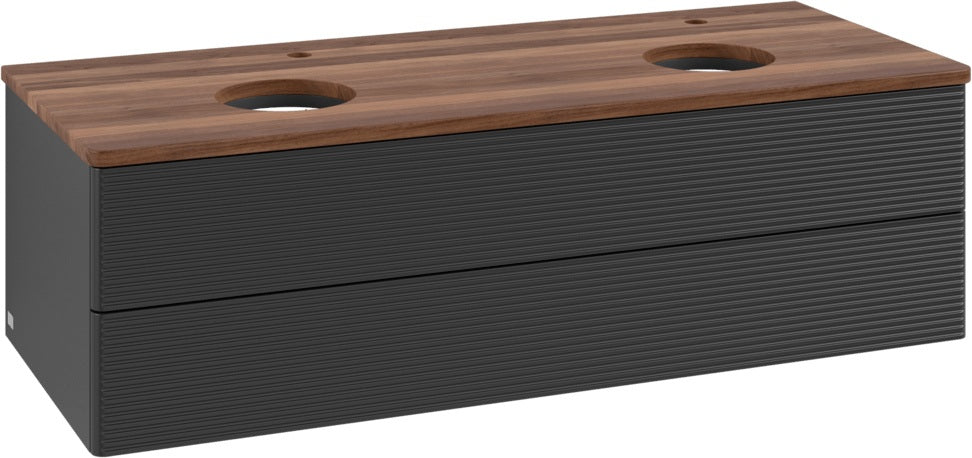 Villeroy & Boch Antao Waschtischunterschrank 1200 mm, 2 Auszüge, Push-Open, Stone Grey Matt