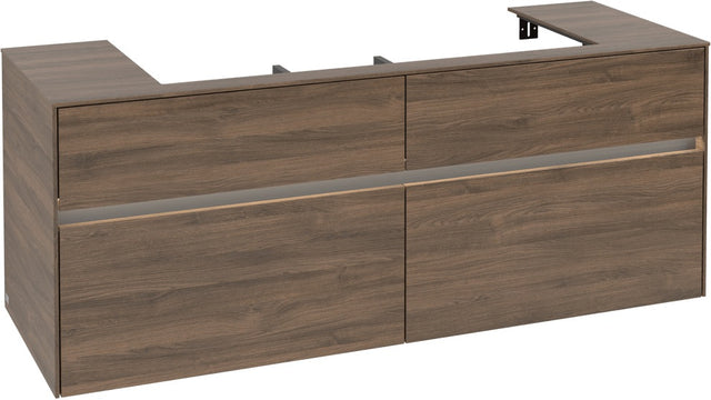 Villeroy & Boch Waschtischunterschrank Collaro C092 B0 1400 mm Arizona Oak mit Beleuchtung