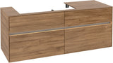 Villeroy & Boch Waschbeckenunterschrank Collaro C089 B0 1400 mm Kansas Oak mit Beleuchtung
